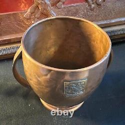 1940s Art Déco Hammered Copper And Laiton Italian Cinzano Wine Cooler