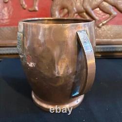 1940s Art Déco Hammered Copper And Laiton Italian Cinzano Wine Cooler