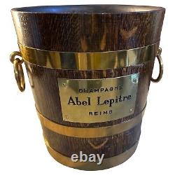 1940s Art Déco Oak Wood And Laiton French Wine Cooler By G. Lafitte