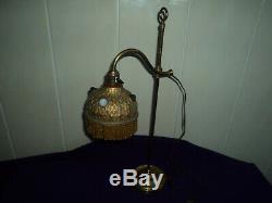 ANCIENNE LAMPE DE BUREAU NOTAIRE BANQUIER LAITON 1900 art deco/nouveau