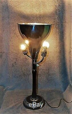 ANCIENNE LAMPE TORCHERE ART DÉCO ROBERT MALLET STEVENS JM à LEVALLOIS. ANNEES 30