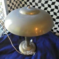 Ancienne Lampe Champignon En Laiton Epoque Art Deco