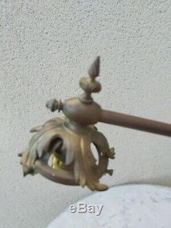 Ancienne Lampe En Bronze Et Laiton Art-deco