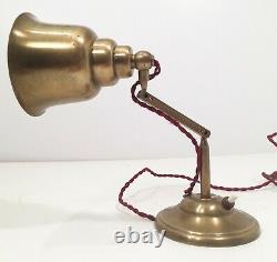 Ancienne Lampe en laiton Art Deco Brass Table Lamp Alte Tischlamp 1920 1930
