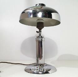 Ancienne lampe Art Deco Bauhaus BAV table lamp alte tischlampe era Adnet 1930