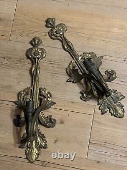 Appliques Murales Laiton Bronze Style Empire Louis XII XIV XV Ancien