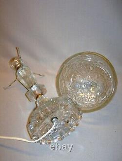 Art Déco Lampe champignon entièrement en verre & laiton moulé/pressé vers 1940
