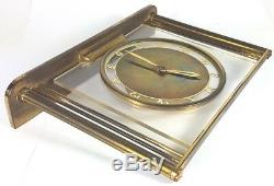 Art Déco Montre/Horloge de Table, en Laiton, Fonctionnel, Um 1920 Al595