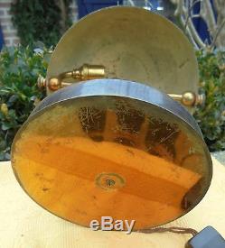 Belle Lampe Art Deco 1930 Laiton Et Metal Patine D2609