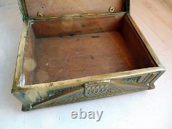 Boite A Bijoux En Laiton Époque Art Deco 1930 Jawelry Box