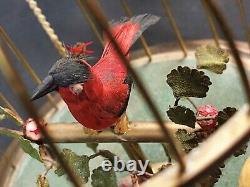 Cage Automate à deux Oiseaux Chanteurs Début XXème en parfait état de marche