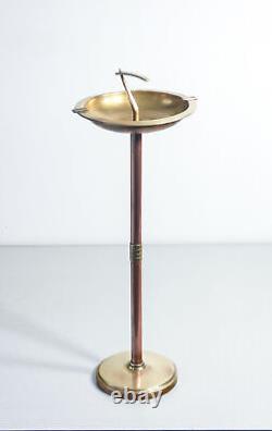 Cendrier Lampadaire Art Déco Italie 1930S Cendrier Laiton Rame