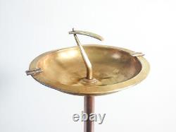 Cendrier Lampadaire Art Déco Italie 1930S Cendrier Laiton Rame