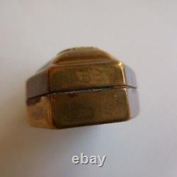 Coffret boite bijou miniature fait main PP cuivre nacre laiton vintage N4144