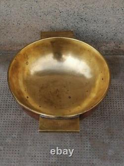 Coupe cuivre laiton art deco PIERRE AMEDÉE PLASAIT Brass copper bowl