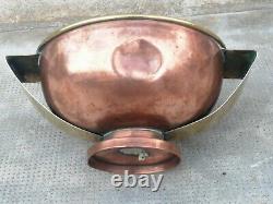 Coupe cuivre laiton art deco PIERRE AMEDÉE PLASAIT Brass copper bowl