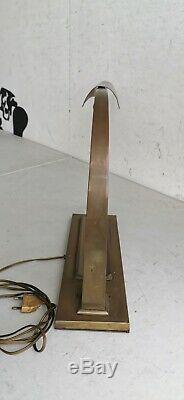 Grande LAMPE de BUREAU 1920-1930 Laiton ART DECO Plumier Design Desk Lamp Art
