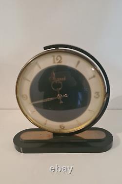 Horloge de table pivotante Art Déco française Bayard cadran laiton, années 1930