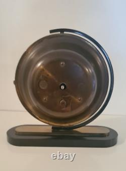 Horloge de table pivotante Art Déco française Bayard cadran laiton, années 1930