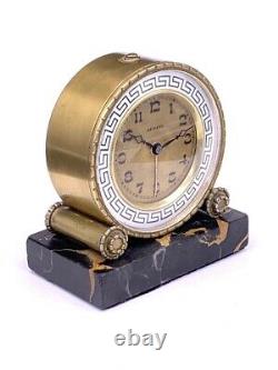 Horloge réveil mécanique ZENITH Art Déco Antique mechanical clock