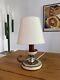 Lampe Art Deco Jacques Adnet / Laiton Cristal Moderniste / BE 27cm