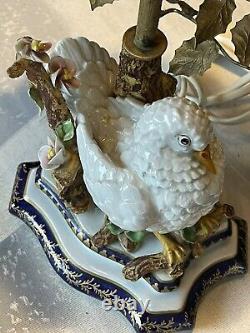 Lampe Au Pigeon Porcelaine De Sèvres 1940/50
