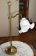 Lampe De Bureau Monte Et Baisse Art Deco Abat Jour Tulipe En Opaline Fonctione