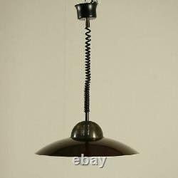 Lampe Vintage Laiton Aluminium Italie Années 60