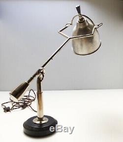 Lampe à balancier EDOUARD WILFRID BUQUET SGDG Art Deco Bauhaus Table Lamp 1930