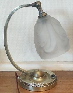 Lampe à poser Art Déco/bronze et laiton/luminaire art déco/1930/art déco lamp
