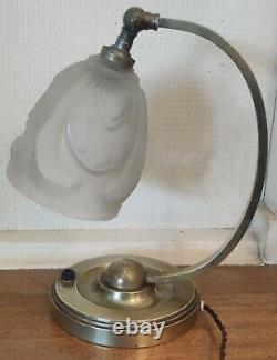 Lampe à poser Art Déco/bronze et laiton/luminaire art déco/1930/art déco lamp