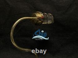 Lampe antique de bateau d'Art déco de mur extérieur de cloison en laiton de