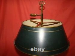 Lampe bouillotte de style Empire à 3 bougeoirs bronze époque années 70