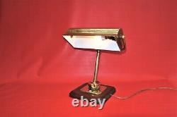 Lampe de bureau bronze et laiton