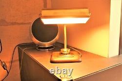 Lampe de bureau bronze et laiton