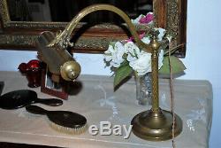 Lampe de bureau, de banquier, de notaire, de piano en laiton/bronze doré. 1900