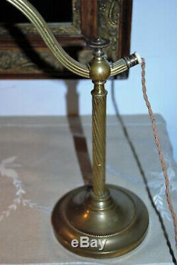 Lampe de bureau, de banquier, de notaire, de piano en laiton/bronze doré. 1900