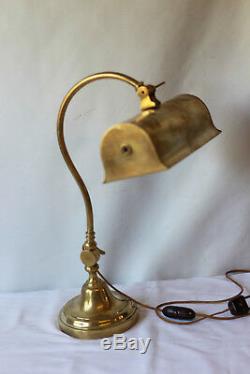 Lampe de bureau en laiton début XXième