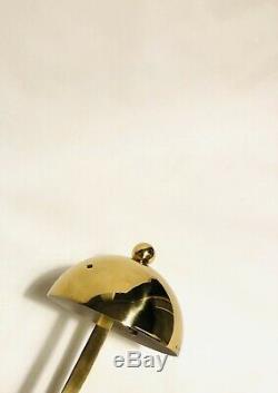 Lampe de bureau laiton doré design moderniste art déco style Eileen Gray Adnet