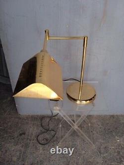Lampe de bureau liseuse en laiton design vintage ep 1970