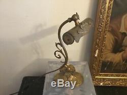 Lampe de piano en bronze et laitonDouille à baïonnetteAnnées 1910/1920
