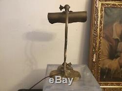 Lampe de piano en bronze et laitonDouille à baïonnetteAnnées 1910/1920