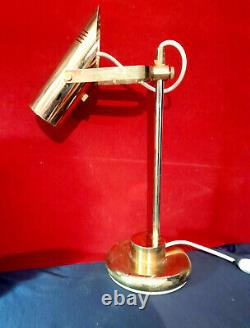 Lampe de table ou bureau en laiton bronze XX ème Art Deco