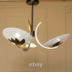 Lampe suspendue en laiton faite à la main, lustre de plafond Art déco