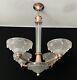 Lustre Style Art Deco 5lum Petitot/Ezan France