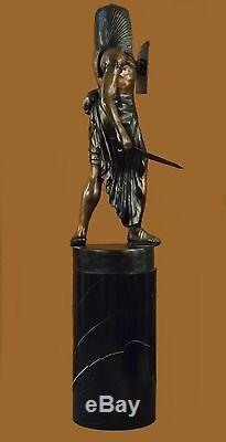 Main Bronze Laiton King Tut Égyptien Sculpture Marbre Art Déco Figurine Art