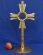 OSTENSOIR Monstrance Laiton Doré et Argenté 57cm Reliquaire Art-Déco ca 1930