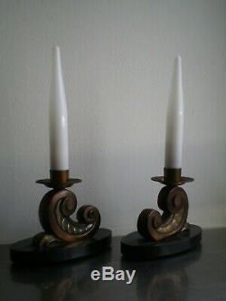 Paire Lampe Ancien Art Deco Marbre Laiton Opaline Luminaire Decoratif 1930