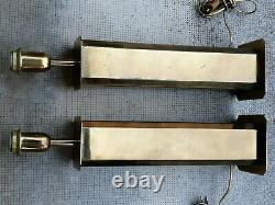 Paire lampes design 70 80 laiton style Rega lamp brass
