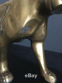Panthère Art déco en laiton façon bronze